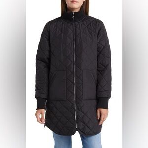 Andrew Marc Black Quilted Puffer Coat